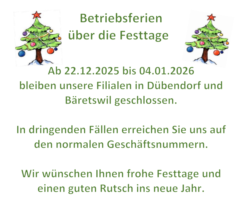 Betriebsferien 2025 2026